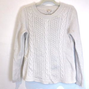 J.CREW • cable knit sweater • sz small